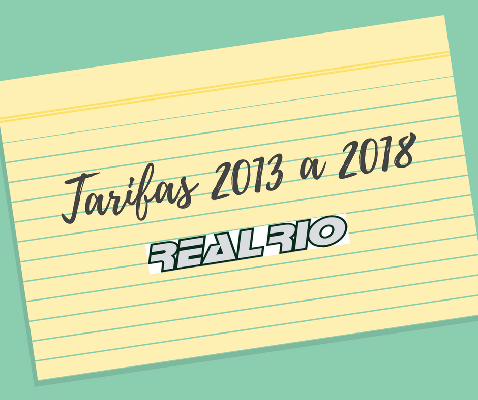 Tarifas 2013 a 2018